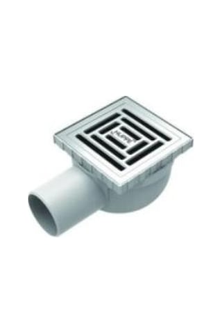 Hüppe Master X Yalıtımsız Noktasal Su Gideri, 10x10cm, Mat Satine, 47h0026000000001