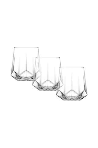 LAV Valeria Cam Viski Bardağı 3'lü 400 ml (Meşrubat/Kokteyl Bardağı )