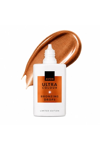 Avon Ultra Colour Bronzing Drops Işıltılı Bronzlaştırıcı Yüz Damlası 25 Ml 0