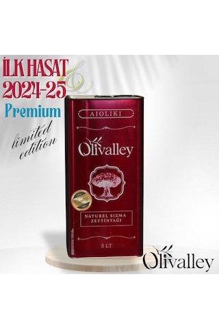 Olivalley Premium Soğuk Sıkım Naturel Sızma Zeytinyağı 5 L