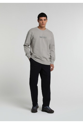Colin's Colins Relaxed Fit Yuvarlak Yaka Düz Erkek Gri Sweatshirt Cl1082924 Q1.v2 Lgr Açık Gri
