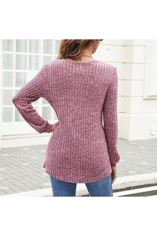 Tongxida Sonbahar-kış Kadın Uzun Kollu V Yaka Çukur Kazak Siyah, Büyük Beden, El/makine Yıkama Siyah