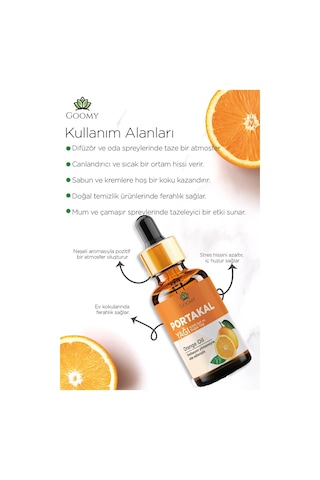 Goomy Portakal Uçucu Yağı 10 Ml %100 Saf Ve Doğal Orange Essential Oil