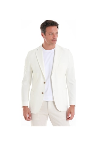 Hatemoğlu Ekru Slim Fit Düz Mono Yaka Casual Ceket 14162124c001 048 Ekru