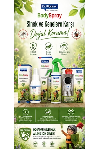 Bodyspray, %100 Doğal Koruyucu Vücut Spreyi - Oyuncak Hediyeli -100ml