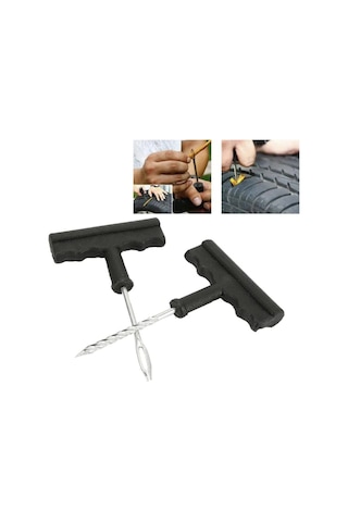 6 Parça Araba Motosiklet Otomobil Bisiklet Lastik Tamir Kiti Araç Bakım Seti Bx40 Açık Gri