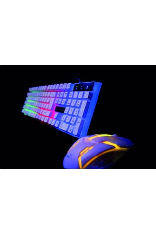 Dretech GTS-1001 Rgb Işıklı Oyuncu Klavye Ve Mouse Seti
