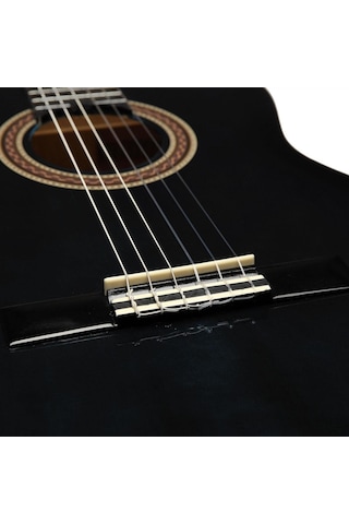 Valencia Vc104tbk Klasik Gitar 4/4 Siyah Sap Çelikli - Klasik Siyah - Başlangıç