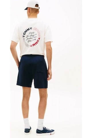 Tommy Hilfiger Tjm Signature Erkek Mavi Plaj Şort Dm0dm23017c1g Mavi
