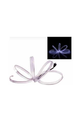 Araç Içi Neon Şerit Led 3 Metre Beyaz  (Torpido Ledi)  (527438801)