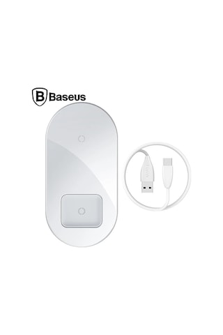 Baseus Simple 2in1 Kablosuz Wireless Şarj 18w iPhone Uyumlus+ipods- 5775