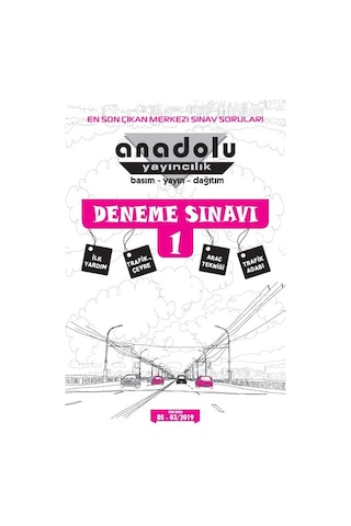 Sürücü Eğitim Deneme Sınavı Sürücü Kursu 5'Li Deneme Sınavı