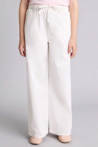 Defacto Wıde Leg Düz Paça Gabardin Pantolon Kız Çocuk G0604a826smwt34 Beyaz-wt34