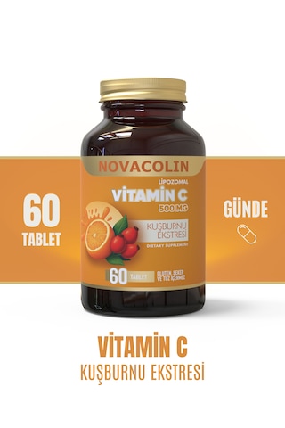 Vitamin C + Rose Hips 60 Tablet