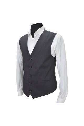 Mentor Regalo Erkek Yelek V Yaka Siyah Kahve Desenli 50457