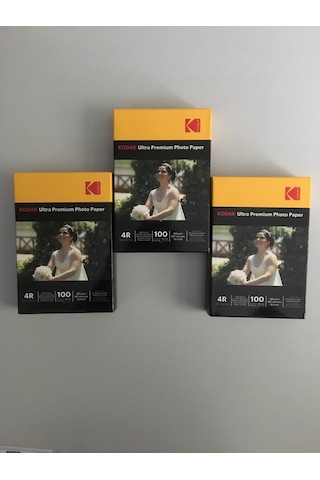 Kodak 10X15Cm-260 Gram(3 Paket) Parlak Inkjet Fotoğraf Kağıdı