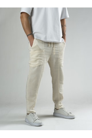 Cocopelli Keten Bej Erkek Jogger Pantolon Coc2817 Bej