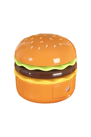 Vkemall Usb Şarjlı Sarı Burger Figürlü Masaüstü Işık, Fonksiyonel Stüdyo/ev Dekoratif Gece Lambası Hediyelik Sari