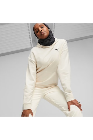Puma Better Essentials Hoodie Kadın Sweatshirt 67598899 Ekru