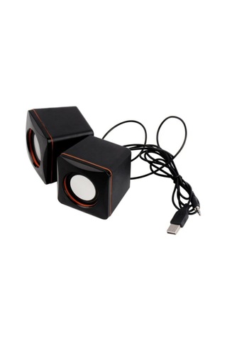 Kablolu Aux Usb Mini Multimedia Hoparlör Aux Girişli Usb Kablolu Pc Laptop Speaker Ses Sistemi 1+1 Sku: Smgstk861bdde226
