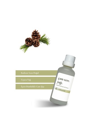 Sabunal Çam Terebentin Yağı 50 ML - Saç ve Cilt Bakımı - Aromaterapi Uçucu Yağ