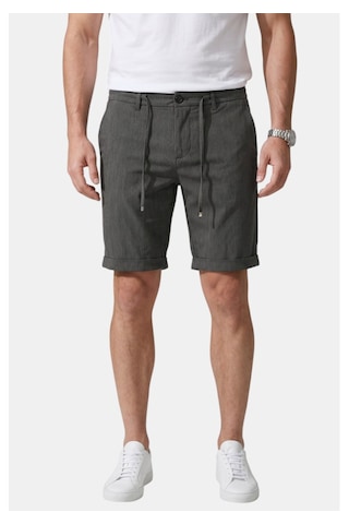 Deep Sea Deepsea Füme Slim Fit Likralı Çizgi Dokulu Beli Lastikli İpli Erkek Şort Kapri 2601743