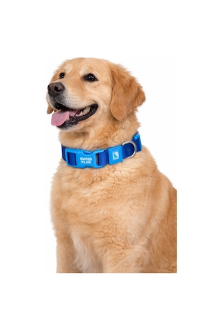 Swissplus Urban Paws Köpek Tasması Deep Ocean Blue Ayarlanabilir, Dayanıklı, Hafif-25mm Mavi