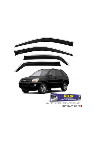 Kia Sportage Cam Rüzgarlığı Kromlu 2006-09 Niken