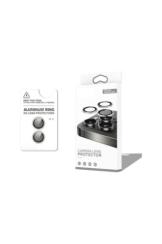 Apple Uyumlu iPhone 17 Cl-12 Premium Safir Parmak İzi Bırakmayan Anti-reflective Kamera Lens Koruyucu