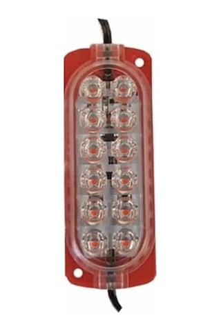 12 Volt 12 Ledli 2.4 Watt Animasyonlu Modül Çakar Kırmızı