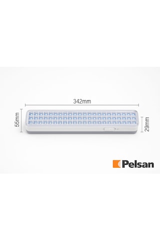 Pelsan 40/60 Led Li Şarjlı Işıldak 8 Saat Kesintisiz Işık Taşınabilir Acil Durum Lambası Ip20 1
