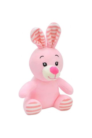 Pembe Peluş Tavşan Oyuncak 14 Cm - Yumuşak Welsoft Kumaş Mini Peluş Tavşancık
