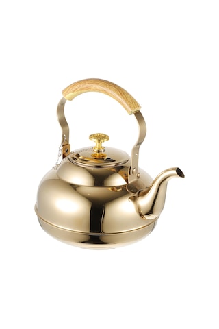 Basit Tasarım Paslanmaz Çelik Çaydanlık 1l Kapasite Tealeaaves Sünleşen Mutfak Çay Su Isıtıcısı Çelik