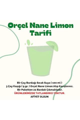 Orçel Salep Muzlu Süt Nane Limon Aromalı İçecek Tozu Oralet Çay 3 x 200 G