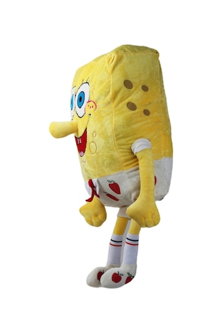 İthal Kumaş Renkli 3 Boyutlu Sünger Bob Figür Peluş Oyuncak Çeşitleri Uyku & Oyun Arkadaşı Dev 70 Cm 001