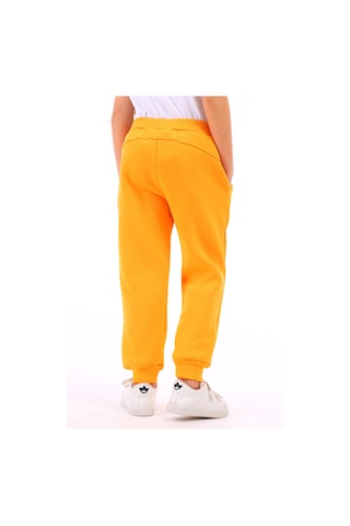 Toontoy Kız Çocuk Beli Paçası Ribanalı Cepli Basic Jogger Eşofman Altı 3 İplik Şardonlu Turuncu