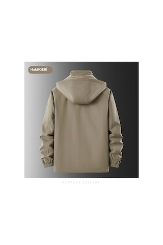 Polar Astarlı Ceket, Kalın Ceket Gri