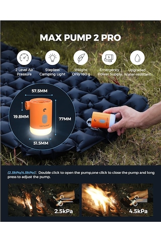 Jialan Max Pompa 2 Pro Taşınabilir Mini Hava Pompası Kamp