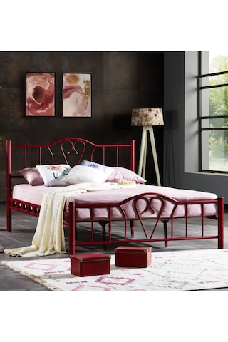 Mobilyabazari Toronto Çift Kişilik Metal Ferforje Karyola 150*200 Cm