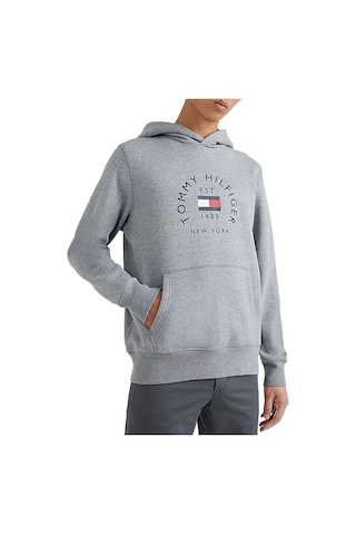 Tommy Hilfiger Tommy Hılfıger Erkek Sweatshırt Mw0mw27842-zn2 Gri