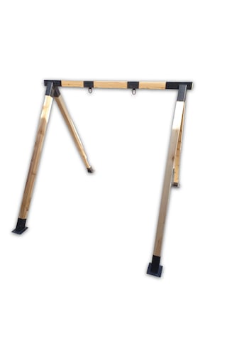 Salıncak Elemanları Demir Bağlantı 8x8cm Kancalar Hamak Bahçe Siyah