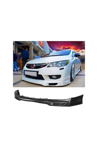 Honda Civic Fd6 Makyajlı Kasa Mugen Ön Ek Karlık Plastik Mat Siyah 2009 2010 2011