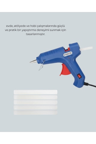 Mey Najmaddin 5 Silikon Hediyeli 40w Sıcak Silikon Tabancası Pratik Güçlü Kullanım Najmaddin