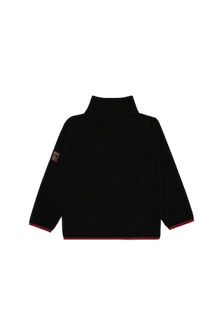 Civil Boys Erkek Çocuk Fermuarlı Armalı Polar Sweatshirt Polar Uzun Kol Okul Kreş Ve Günlük Kullanım - Siyah