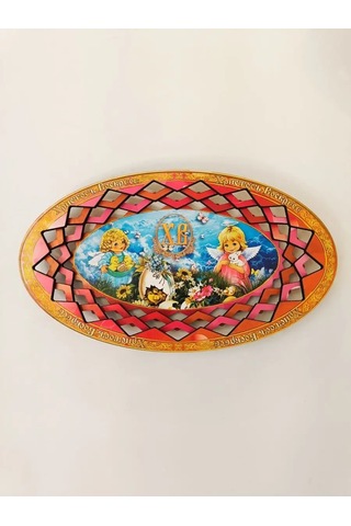 Magnitura.ru Paskalya Ağacı Şeklinde Ahşap Şekerliği 3'lü Set 151129630 Kırmızı