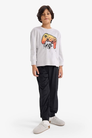 Defacto Erkek Çocuk Pijama Takımı Kadife Baskılı Uzun Kollu Üst Uzun Alt F0878a825wnar138 Antrasit-ar138