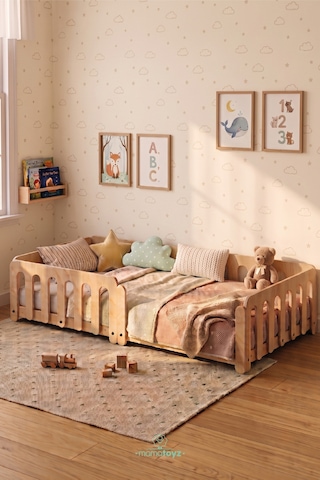 Dreamy Montessori Yatak Doğal Ahşap 100 X 200 Cm