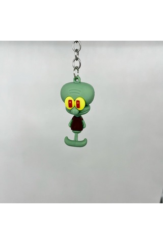 Squidward Silikon Bileklikli Anahtarlık/çanta Süsü