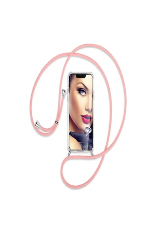 Teknomoda Apple Uyumlu iPhone 15 Kılıf Boyun Omuz Askılı İpli Şeffaf Köşe Korumalı Silikon