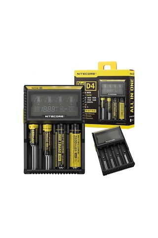Nitecore D4 Kablolu Pil Şarj Cihazı